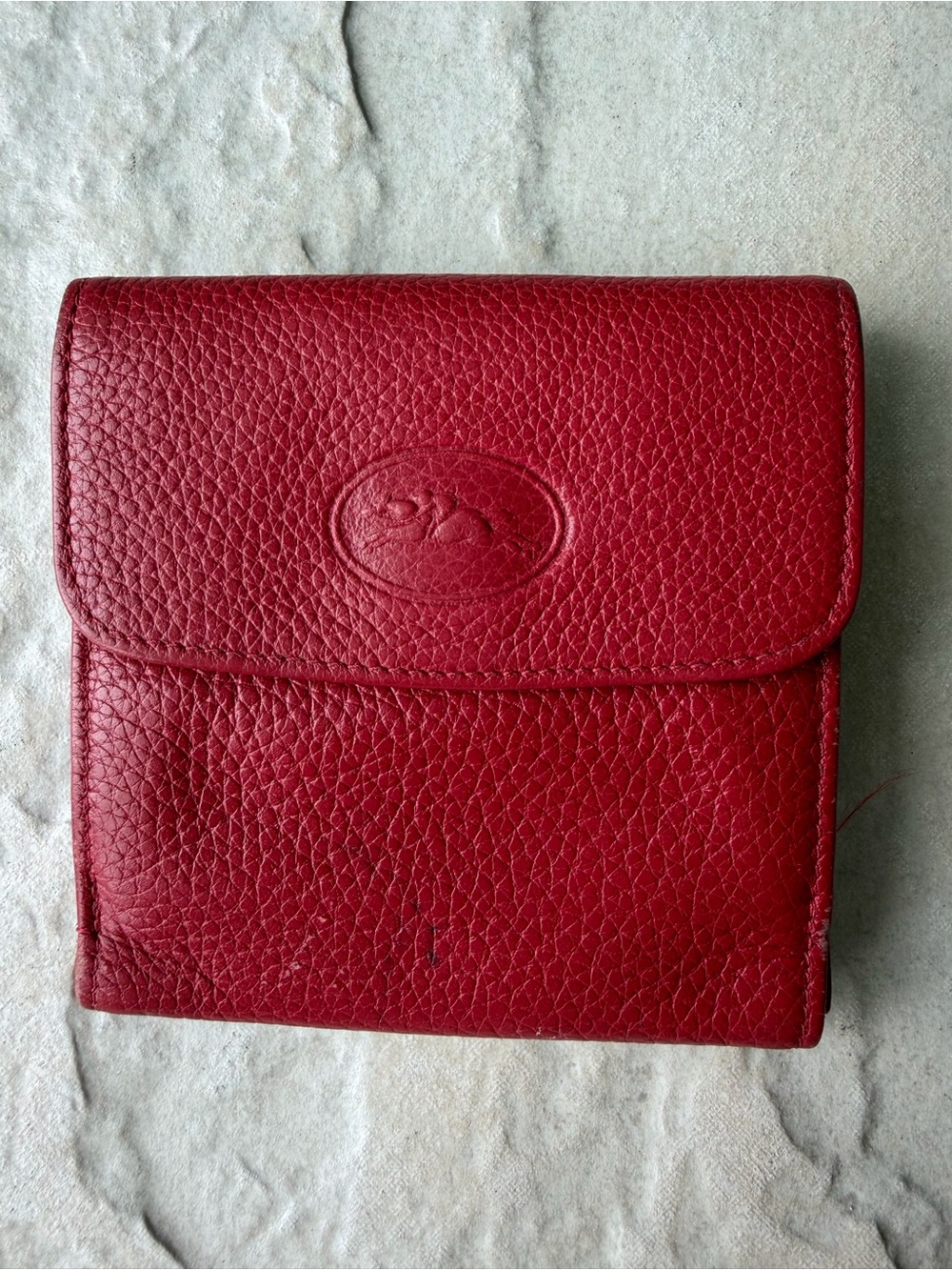 Longchamp Red Leather Wallet